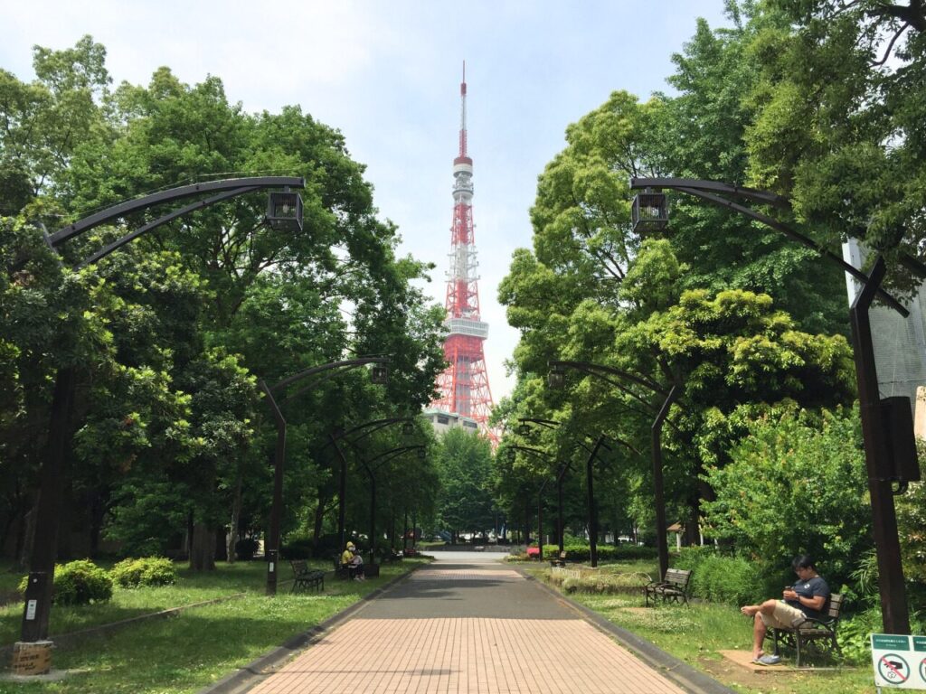 ①:芝公園|透が退勤後に歩くシーン